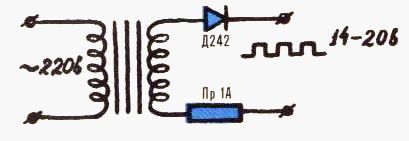 Схема источника пульсирующего тока