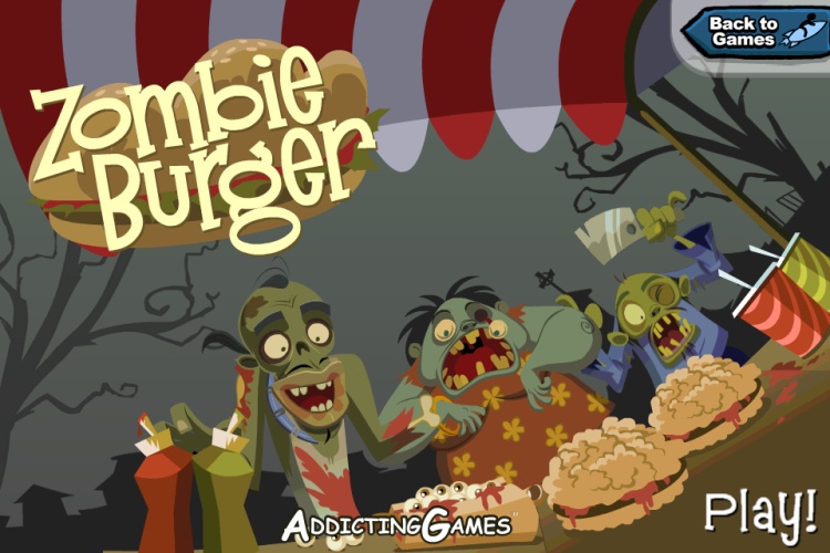 «Zombie Burger» — веселая флеш игра про зомби и кулинарию